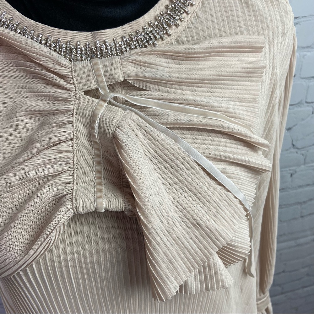Alfani Pleated Rhinestone Blouse - Picture 6 of 9